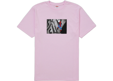 Supreme Spider-Man T-Shirt Light Pink - supreme-spider-man-tee-light-pink - View 1 | Next Step