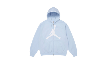 Supreme x Air Jordan Zip Up Hooded Sweatshirt Light Blue - SS26SW24-LIGHT-BLUE - View 1 | Next Step