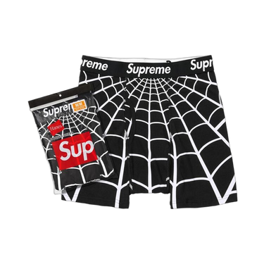 Supreme x Hanes Spider-Man Boxer Briefs (2 Pack) Black - SS26A66-BLACK - View 1 | Next Step
