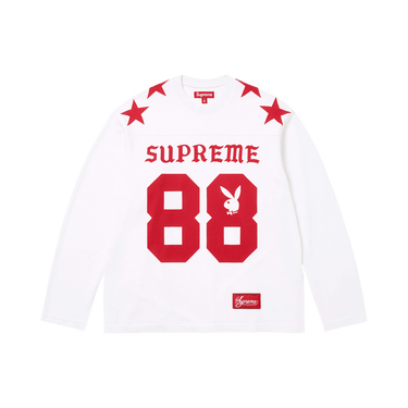 Supreme x Playboy Long-Sleeve Top 'White' - SS26KN38-WHITE - View 1 | Next Step