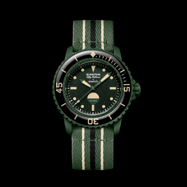 Swatch x Blancpain Fifty Fathoms Green Abyss - SO35G100 - View 1 | Next Step