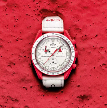 Swatch x Omega Bioceramic Moonswatch Mission to Mars - SO33R100 - View 1 | Next Step