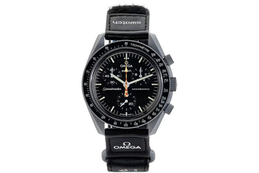 Swatch x Omega Bioceramic Moonswatch Mission to Moonshine Gold Strawberry Dial - SO33M102-107 - View 1 | Next Step