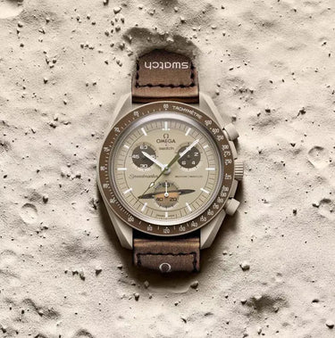 Swatch x Omega Bioceramic Moonswatch Mission to Saturn - SO33T10 - View 1 | Next Step