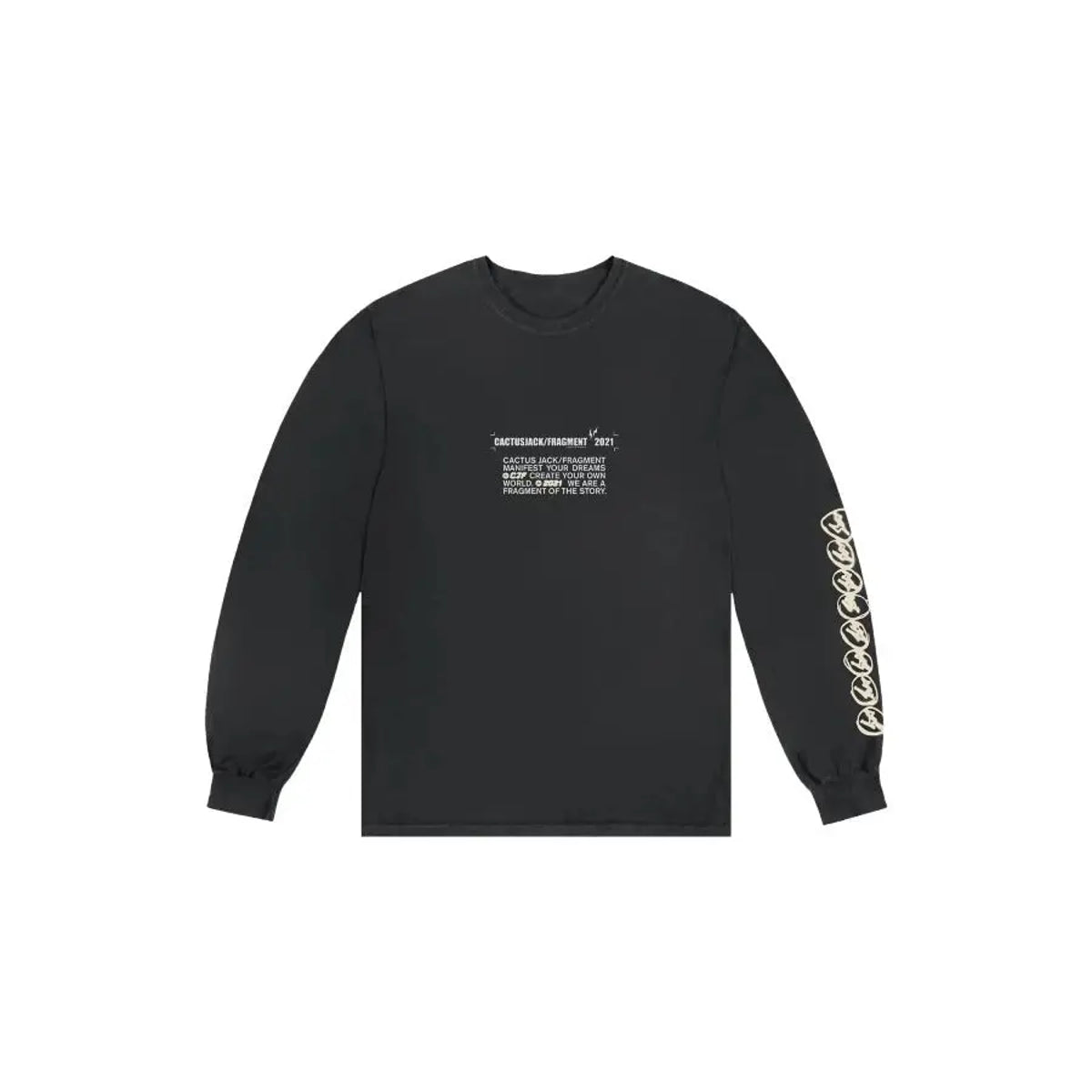 Travis Scott Cactus Jack For Fragment Logo L/S T-shirt