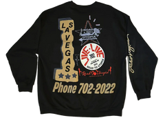 Travis Scott Road to Utopia Las Vegas Crewneck Black