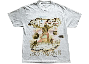 Travis Scott Utopia Tour Skitzo Circus Maximus T-Shirt White - travis-scott-utopia-tour-skitzo-circus-maximus-tee-white - View 1 | Next Step
