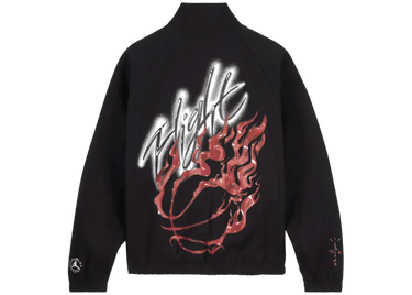 Travis Scott x Air Jordan Woven Jacket Black - DO4095-010 - View 1 | Next Step
