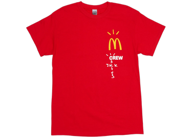 Travis Scott x McDonald's Crew T-Shirt Red - travis-scott-x-mcdonalds-crew-t-shirt-red - View 1 | Next Step