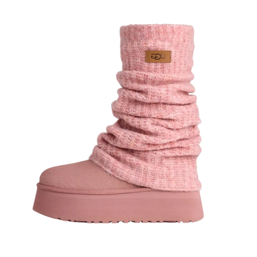 UGG Classic Mini Dipper Legwarmer Boot Pink Dawn - 1178990-PDW - View 1 | Next Step