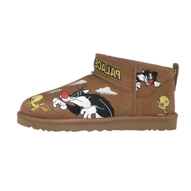 UGG Classic Ultra Mini Boot Palace x Looney Tunes Chestnut - 1181891-CHE - View 1 | Next Step