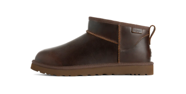 UGG Classic Ultra Mini LTHR Regen Boot Ironwood - 1158191-IWD - View 1 | Next Step