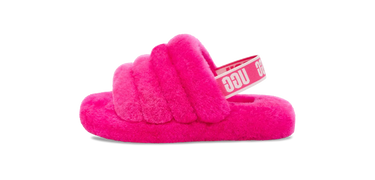 UGG Fluff Yeah Slide Rock Rose (Kids) - 1098494K-RCR - View 1 | Next Step