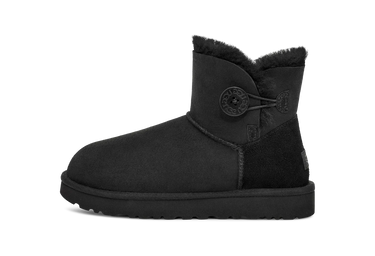 UGG Mini Bailey Button Boot Black - 1016422-BLK - View 1 | Next Step