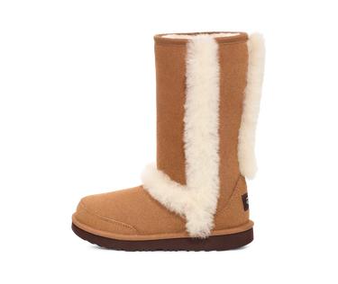 UGG Sunburst Tall Boot Chestnut (Kids) - 1143694K-CHE - View 1 | Next Step
