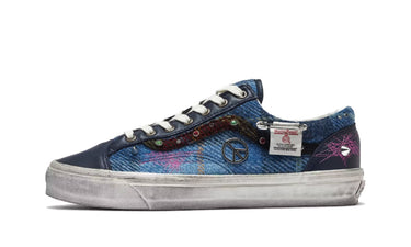 Vans Old Skool 36 Harris Tweed Blue Multi - VN000E8VBIP - View 1 | Next Step