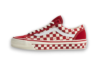 Vans Old Skool 36 Premium Checkerboard Chili Pepper Red - VN000D57ERY - View 1 | Next Step