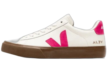 Veja Campo Leather White Pink Bark - CP0521178A - View 1 | Next Step