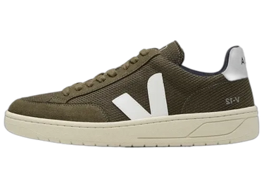 Veja V-12 Olive White - XD0102820B - View 1 | Next Step