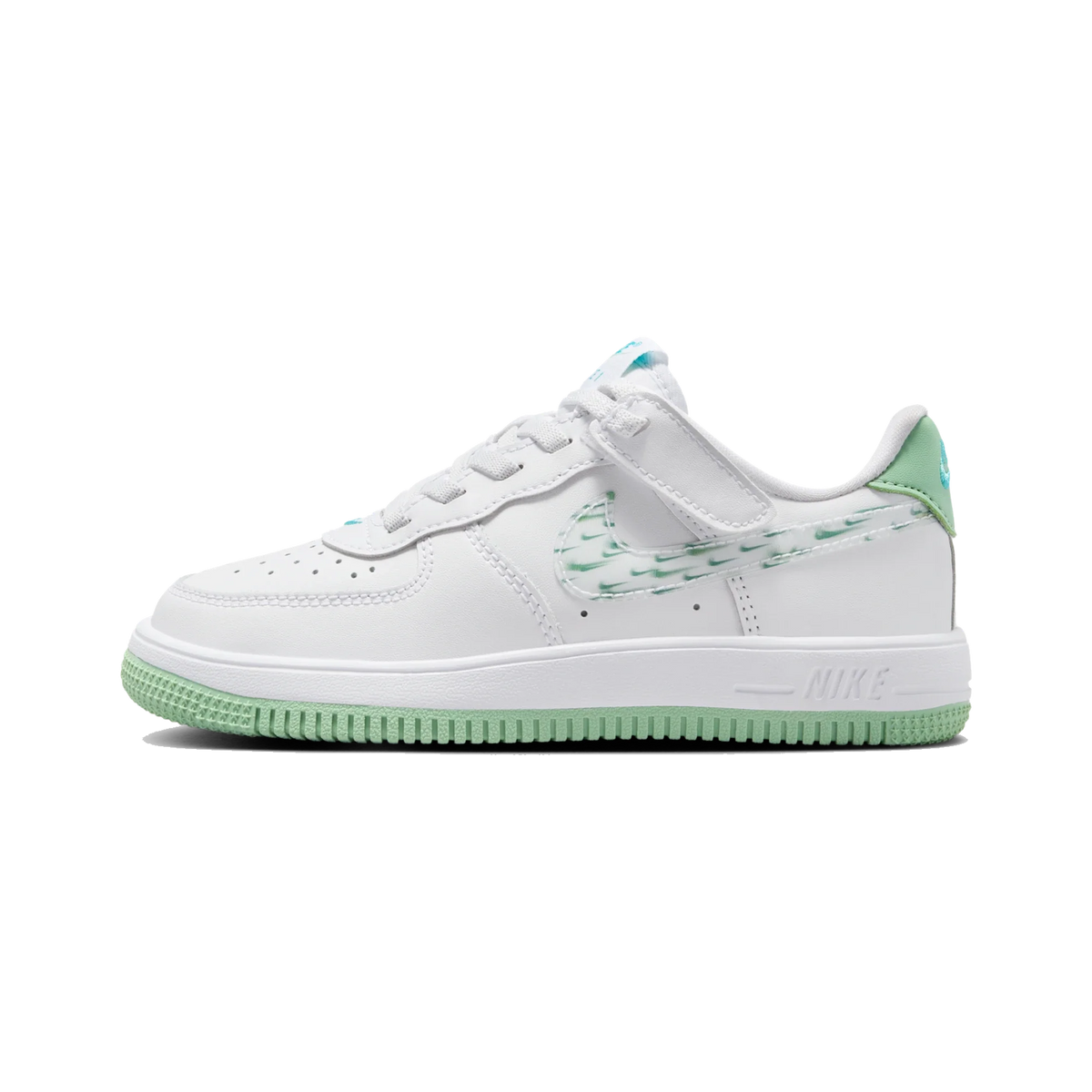 Nike Force 1 Low EasyOn White/White/Enamel Green/White