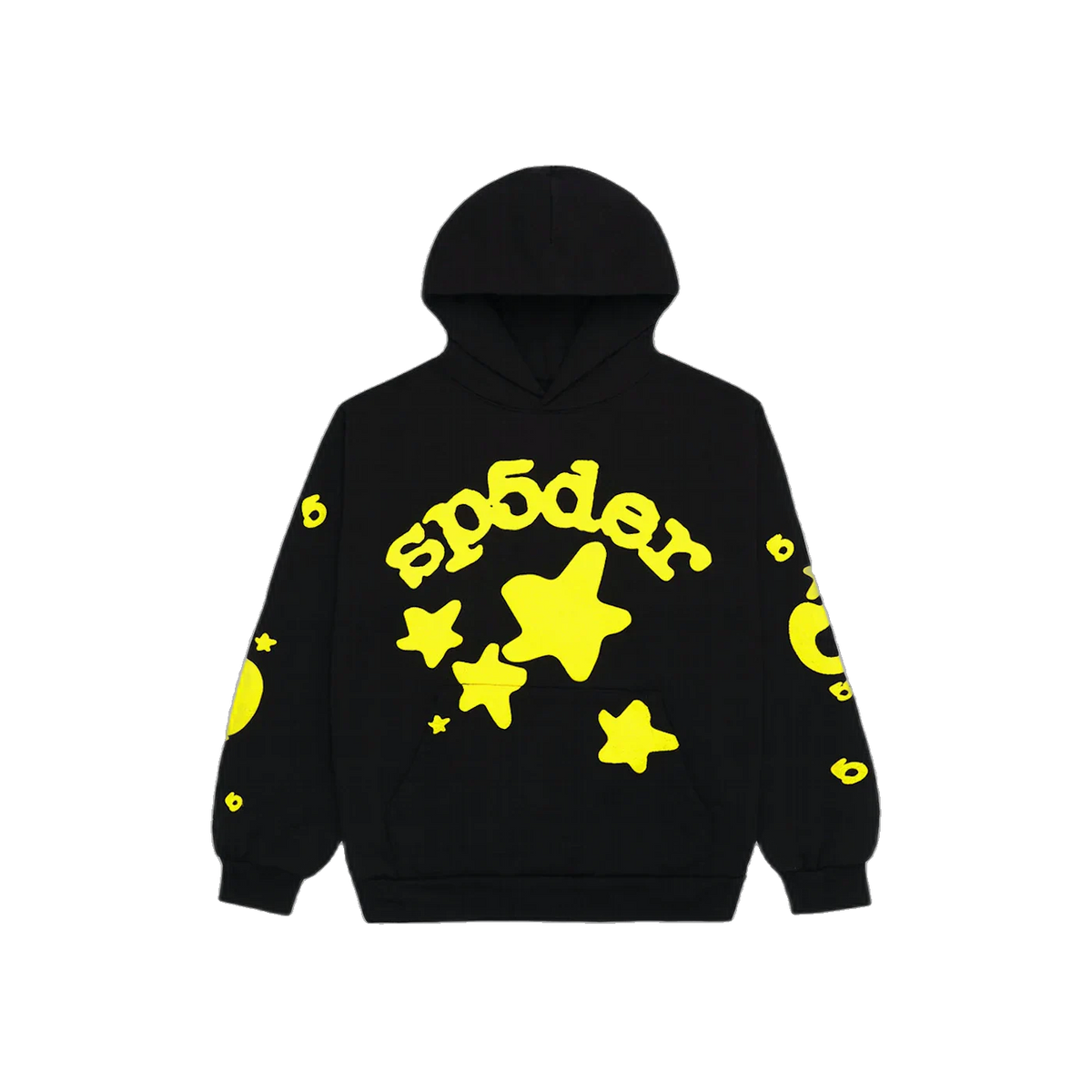 Sp5der Beluga Hoodie Onyx/Yellow