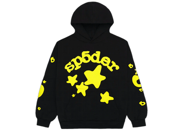 Sp5der Beluga Hoodie Onyx/Yellow