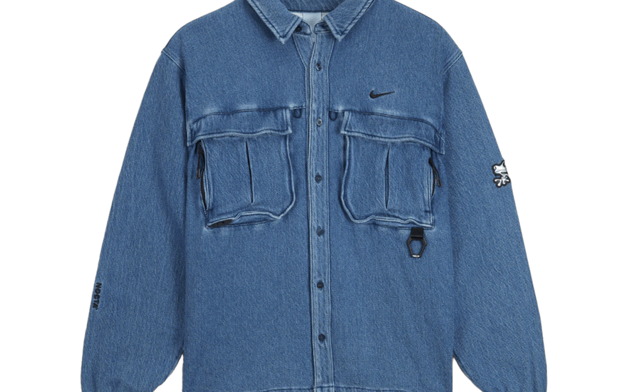 Nike x NOCTA Opal Lily Pad Denim Shirt Blue Denim — La camisa denim imprescindible del streetwear
