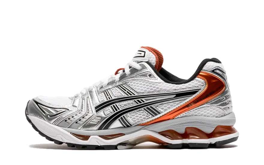ASICS Gel-Kayano 14 Weiß Pikantes Orange: Stil und Halt bei jedem Schritt
