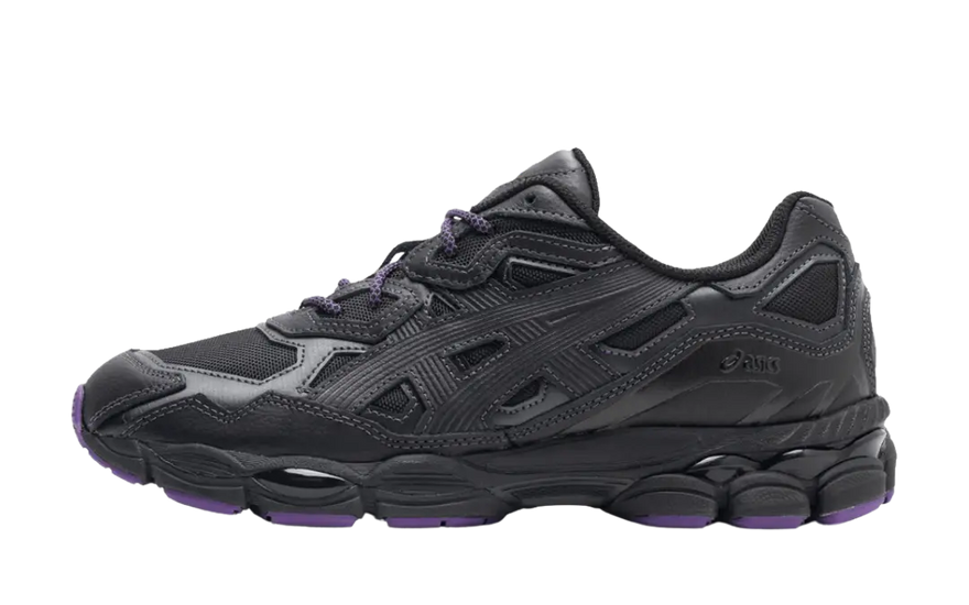ASICS Gel-NYC Needles Black Purple : Style urbain avec amorti GEL