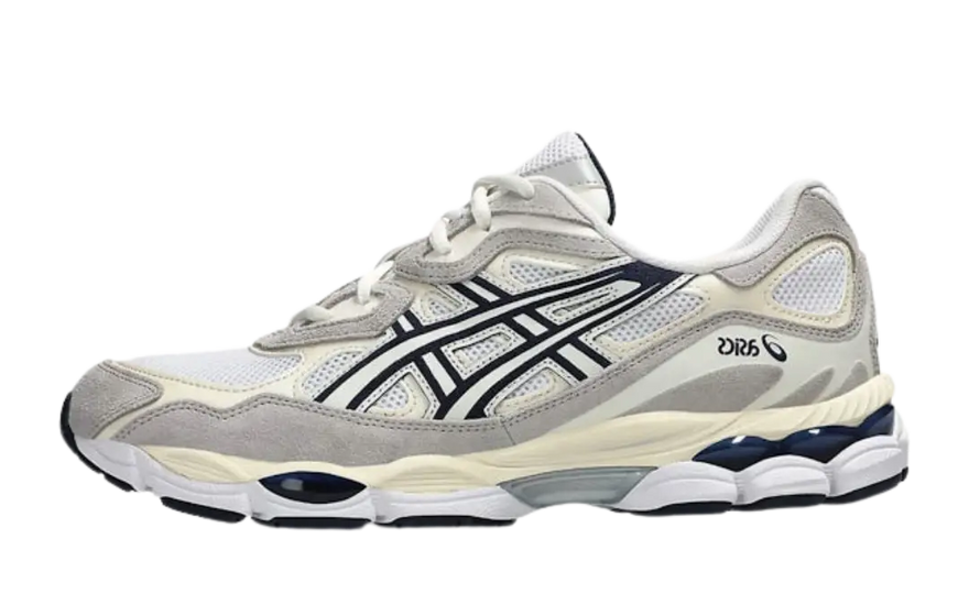 ASICS Gel-NYC Bílá Šedá Půlnoční — Městský styl a vynikající odpružení