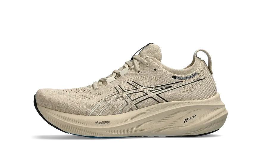 ASICS Gel-Nimbus 26 Feather Grey Black: Demping en stijl voor lange afstanden