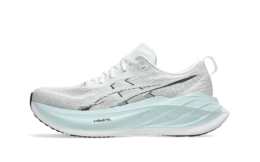 ASICS Superblast 2 Blanc Gris Froid : amorti maximal et légèreté pour vos kilomètres