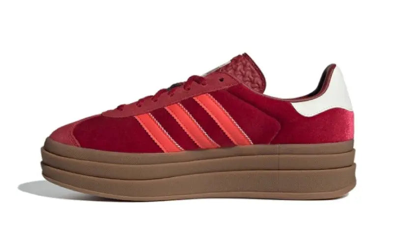 Adidas Gazelle Bold Bright Red Velvet: Zapatillas de terciopelo para destacar