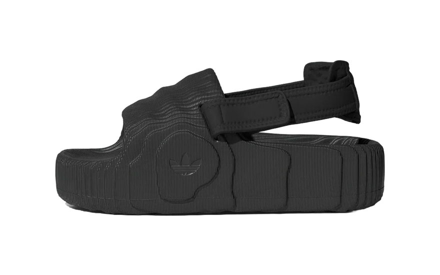 Adidas Adilette 22 XLG Slides Core Black: la chancla esculpida que domina el verano 2026