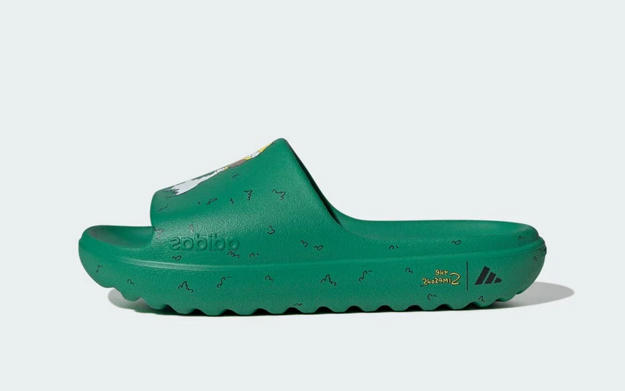 Adidas Adilette Lumia Slides The Simpsons Court Green — Chanclas con estilo y confort
