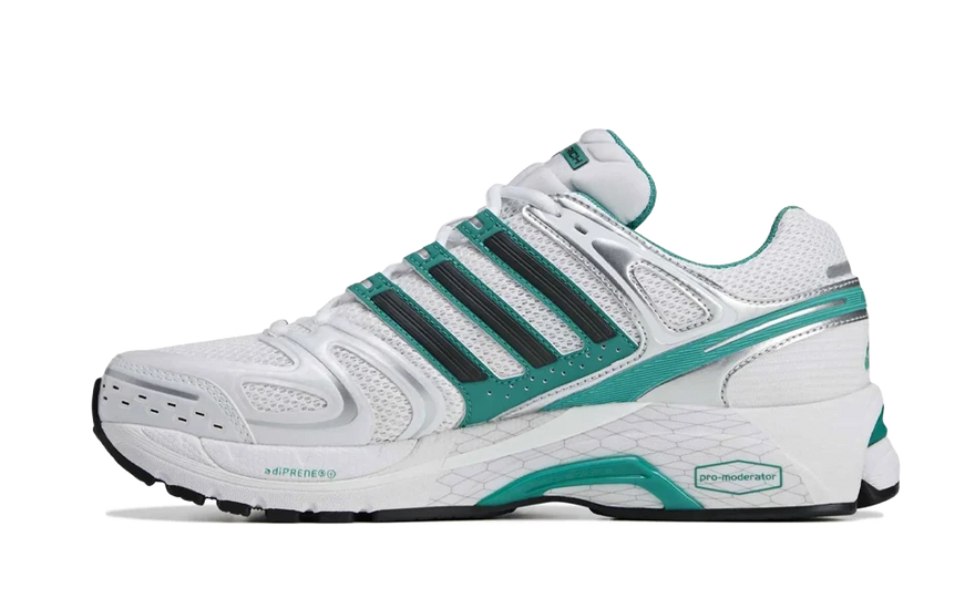 Adidas Adistar Control 5 Sporty & Rich White Pure Teal: la dad shoe Y2K que domina 2026
