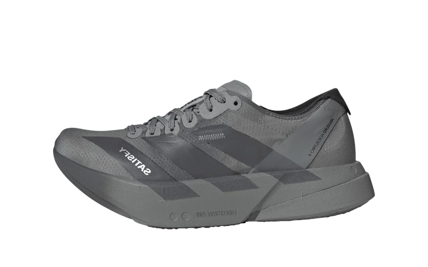 Adidas Adizero Adios Pro 4 Satisfy Black Grey: la supershoe de maratón más urbana de la colaboración