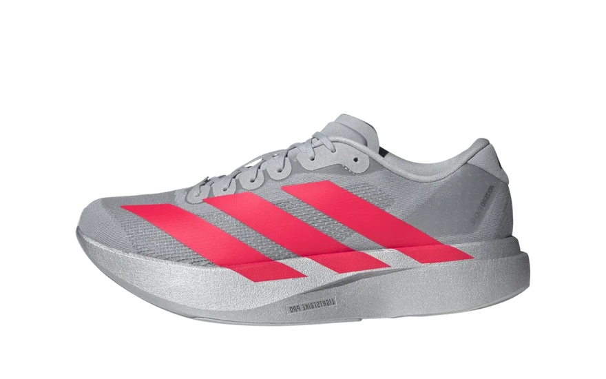Adidas Adizero Evo SL Silver Metallic Lucid Red: el metalizado del Ekiden Pack que se sale de la pista