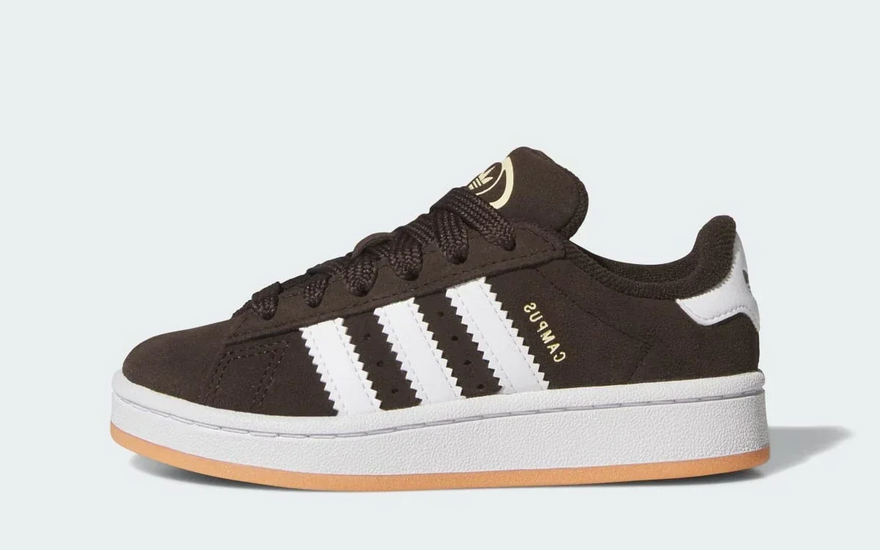 Adidas Campus 00s Aurora Coffee White Gum (PS): la silueta retro que arrasa en talla preescolar
