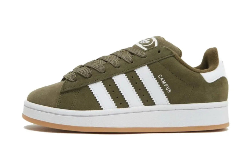 Adidas Campus 00s Olive Strata White Gum (GS): El clásico oliva que eleva tu look