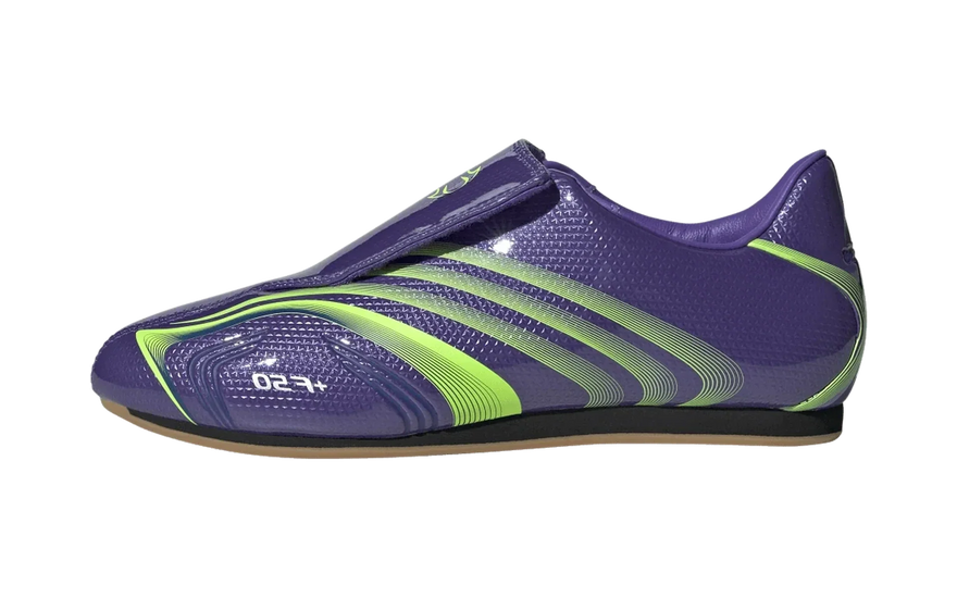 Adidas F50 Taekwondo Purple Rush Lucid Lemon: la slip-on de archivo que más se ve en 2026