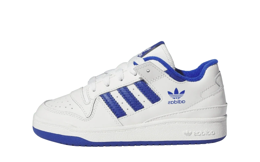 Adidas Forum Low CL Core White Royal Blue (PS): el icono de 1984 en versión mini que arrasa en 2026