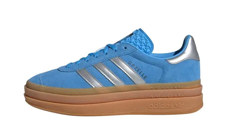 Adidas Gazelle Bold Blue Burst: Ténis retro com um azul que capta todos os olhares