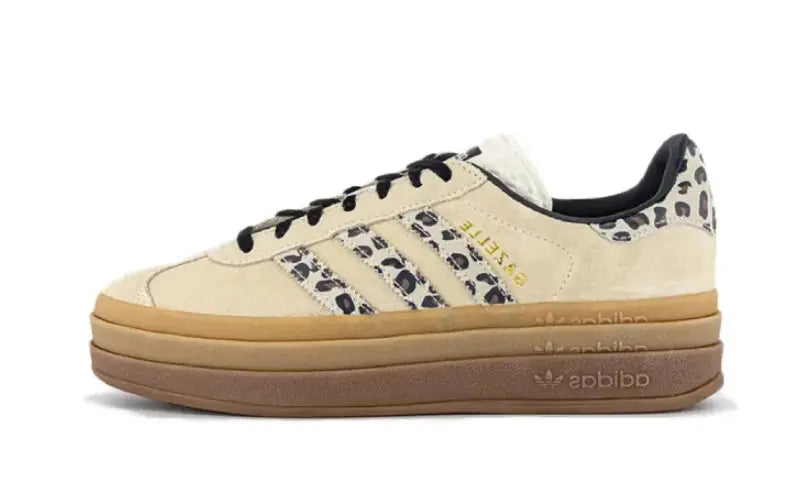 Adidas Gazelle Bold Cream Black Leopard: the print that rules the street