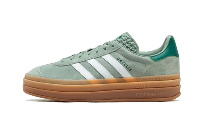 Adidas Gazelle Bold Silver Green: Scarpe sportive retrò metalliche che esaltano il tuo stile