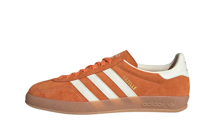 Adidas Gazelle Indoor Orange Off White Gold Metallic — La Gazelle rétro dont vous avez besoin