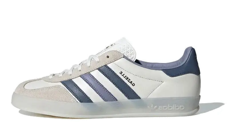 Adidas Gazelle Indoor Bianco Usato Blu inchiostro — Classiche bianche con tocco azzurro che valorizzano il tuo aspetto