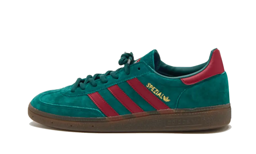 Adidas Handball Spezial Collegiate Green Burgundy — El clásico retro que tu armario necesita