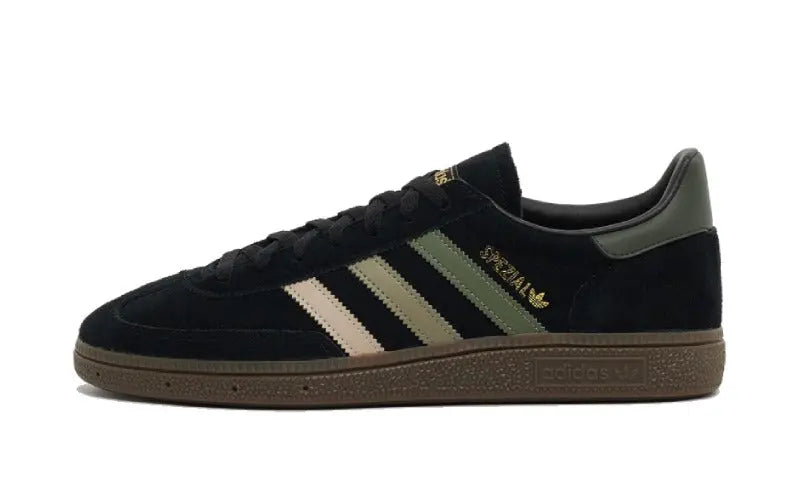Adidas Handball Spezial Core Black Proloved Beige Green — Classic and versatile shoe