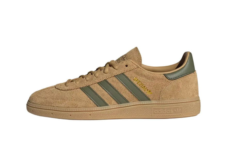 Adidas Håndbold Spezial Gylden Beige Fokus Oliven: Retro sko, der løfter dit udseende